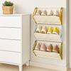 Practical Plastic Folding Shoe Rack Large Capacity Space Saving Door Shoe Rack No Punching Slipper Rack Bathroom