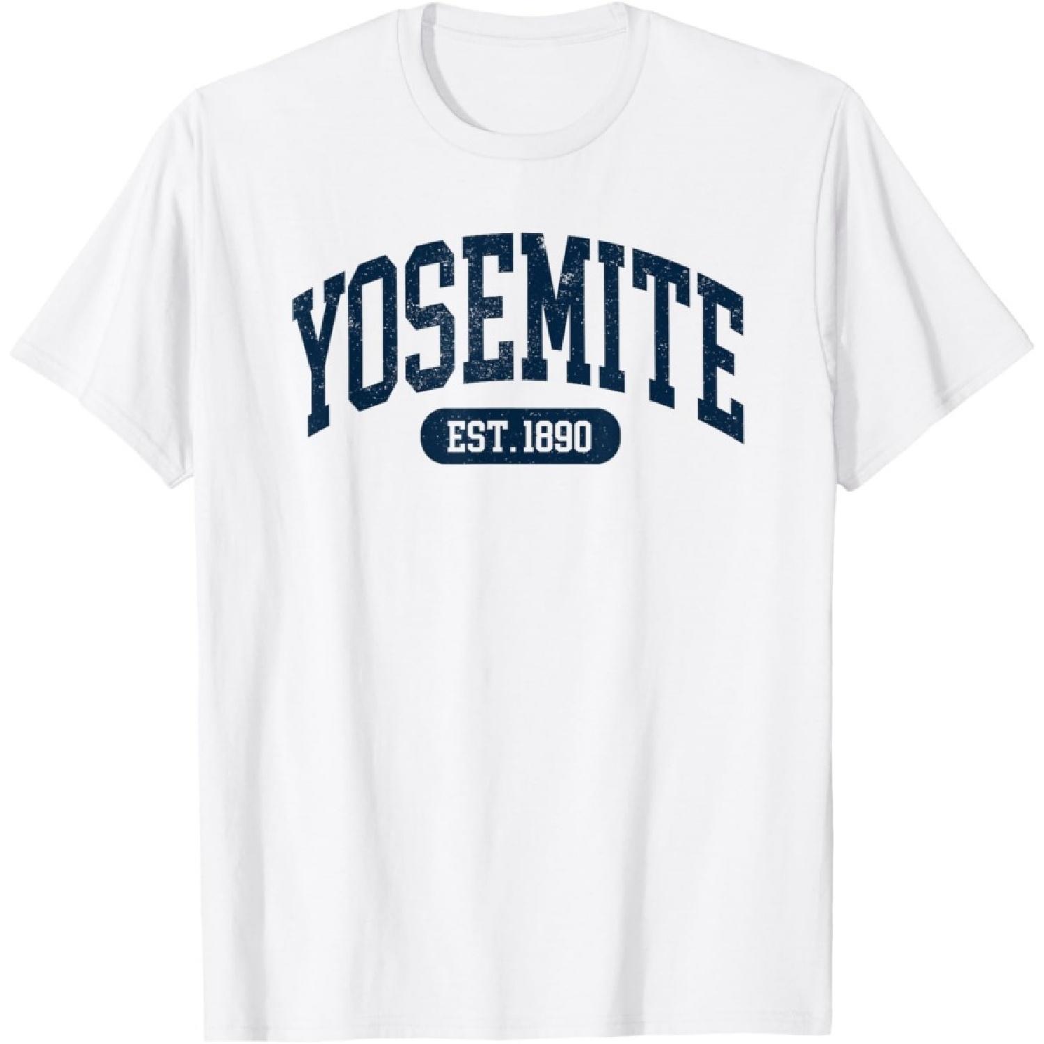 Vintage Yosemite Souvenir National Park Mens Womens Kids T-Shirt S