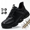 Work Shoes for Men Steel Toe Men's Shoes Anti Smashing Safety Shoes Anti-puncture Working Boots Slip-Resistant Breathe Sneakers