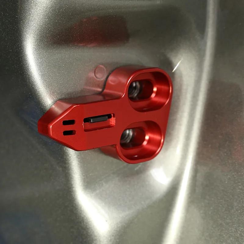 For Land Rover Defender 90 110 130 20-2024 Aluminum Alloy Red Car Tailgate Lock Cover Car Accessories(Replacement Product) XS7