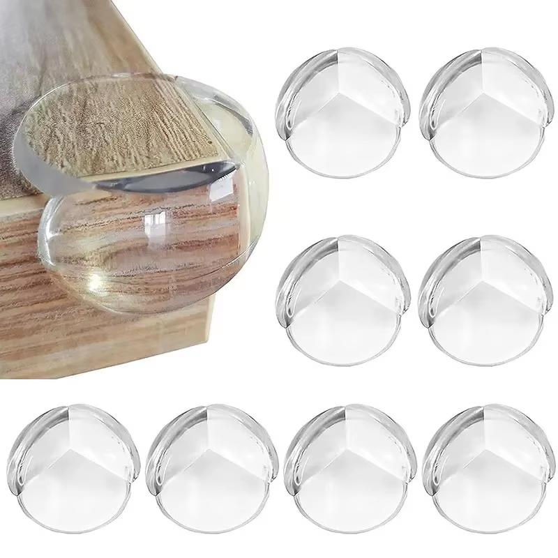 Baby Safety Silicone Table Corner Protector Furniture Edge Protection Cover Transparent Children Anti Collision Edge Guards