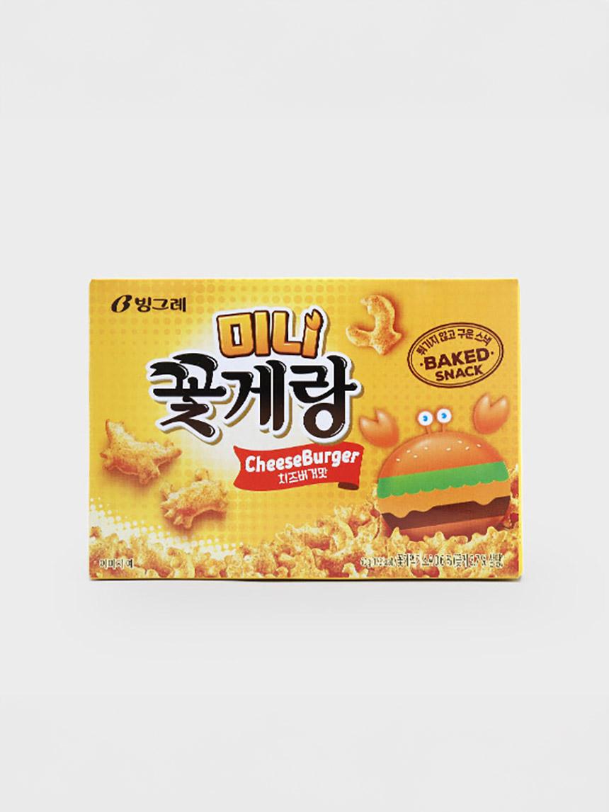Binggrae Mini Kkotgerang Crab Snack, Cheeseburger Flavor, 40g 1ea