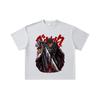 260 GSM Double Yarn 32 Count 100% Cotton Berserk V7 Print Unisex Heavy Cotton T Shirt… More