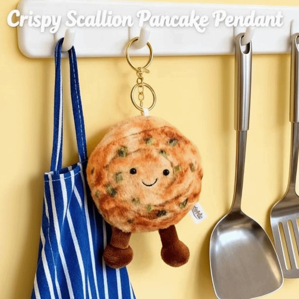 Shallot Pancake Cartoon Plush Keychain Kawaii Plush Toy Pendant Cute Plush Doll Pendant Home Decor