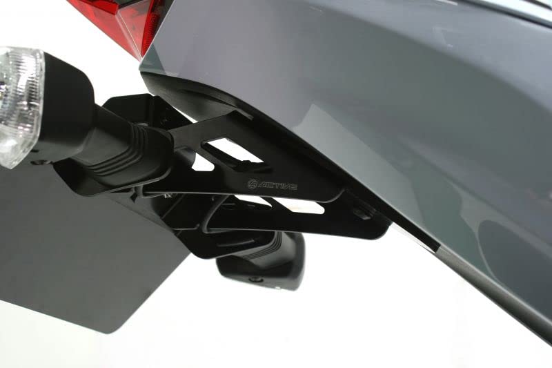 ACTIVE Fender Eliminator Kit with LED License Plate for SE Light, Black, ZX-10R/ZX-10RR/ZX-10R (Part Number 1157102)