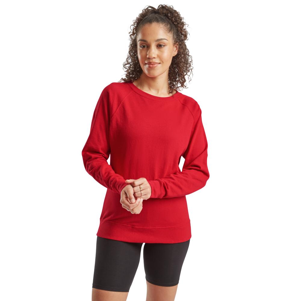 Fruit of the Loom Womens/Ladies Lightweight Raglan Sweatshirt