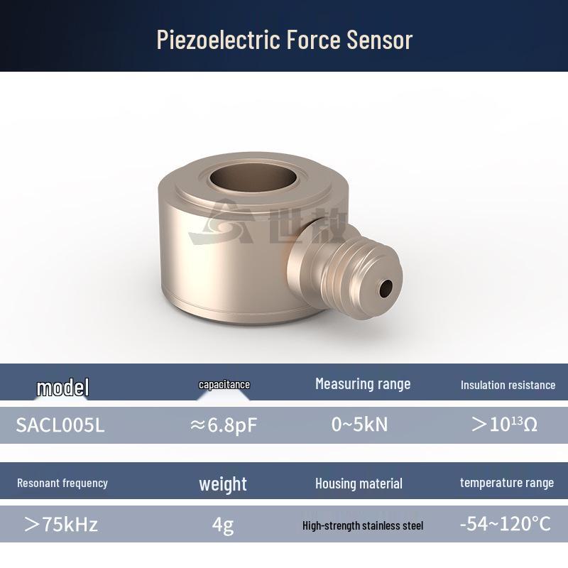 SACL005L Industrial-Grade Triaxial Piezoelectric Force Sensor - Unidirectional and Bidirectional Tension, Compression, and Vibration Measurement Industrial Grade Vibrational Force Sensor