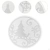 Christmas Coasters Model Crafts Cup Pad Creative Display Resin Epoxy for Living Room Home