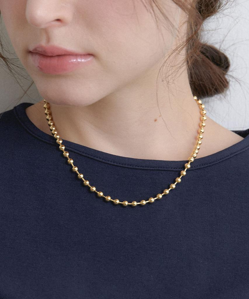 Halden Classic Ball Necklace (N058_Gold)