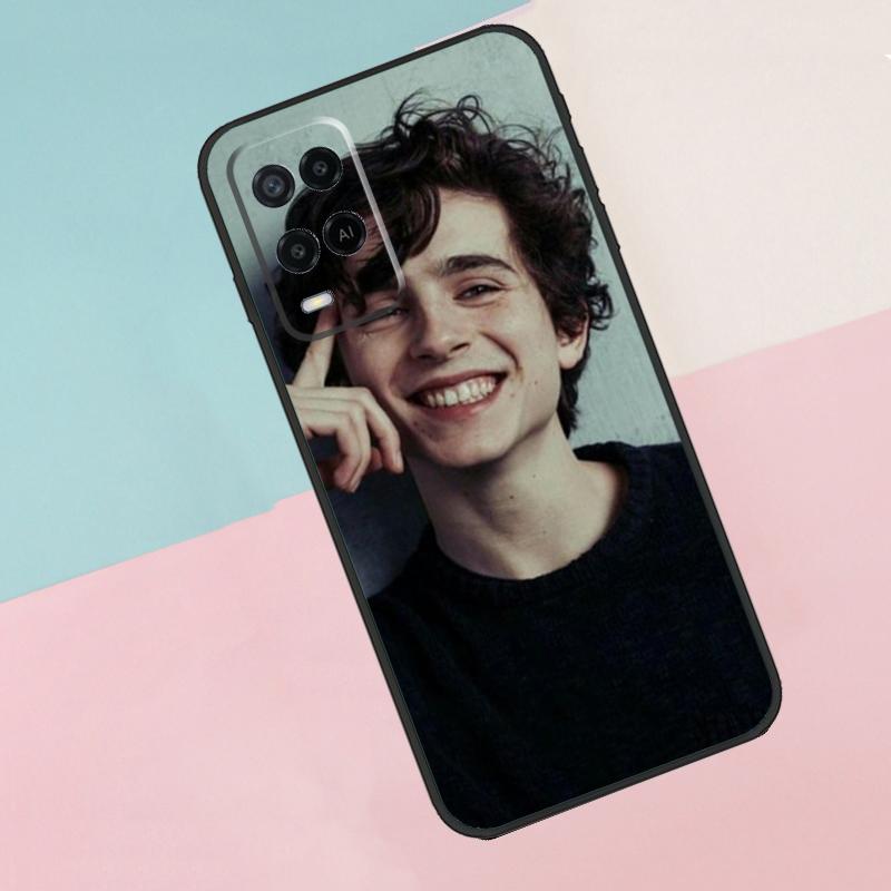 Timothee Chalamet Actor For Oppo A40 A60 A80 A18 A38 A58 A78 A98 A79 A16 A76 A96 A15 A74 A94 A54 A77 A17 Phone Case