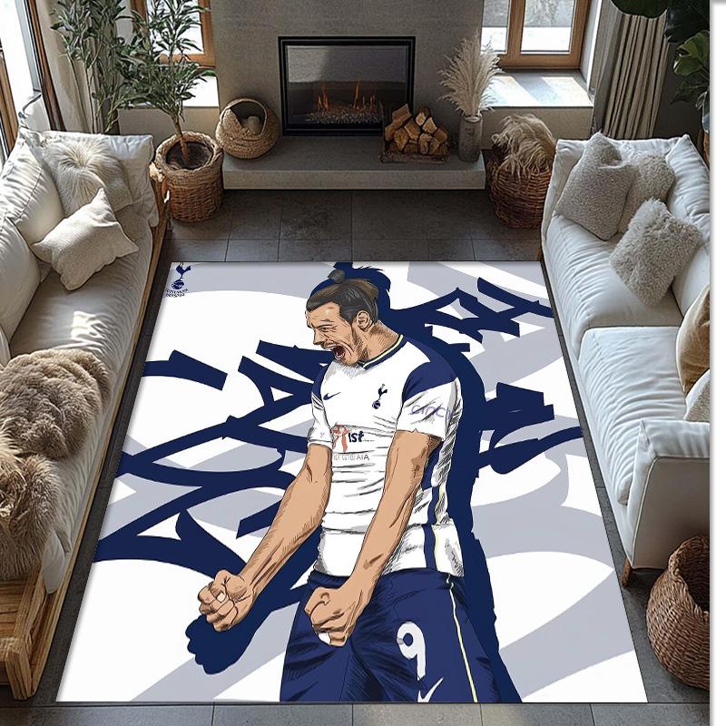 Harry Kane Printed Flannel Area Rug Non Slip Soft Polyester Floor Carpet Indoor Decor Mat for Bedroom Living Room Sofa