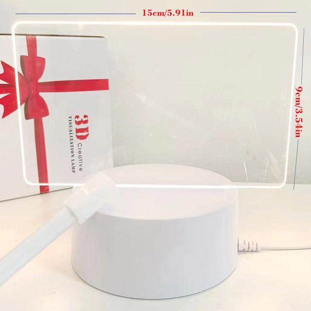 Factory Wholesale Instagram Message Board 3D Night Light Emitting Acrylic Erasable Handwriting Board Desktop Atmosphere DIY Lamp