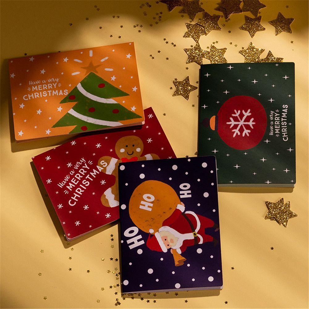 6 Set New Year Wedding Stickers Birthday Best Wishes Christmas Greeting Card Merry Christmas Wishing Message Cards