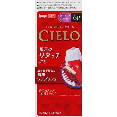 Cielo Hoyu Cielo Hair Color Ex Cream 6p Deep Dark Pure Brown 40g+40g