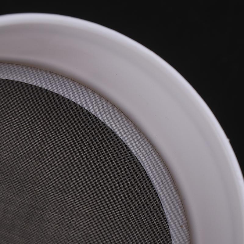 White Plastic Fine Mesh Strainer Flour Colander Sifter Sieve Kitchen Tool