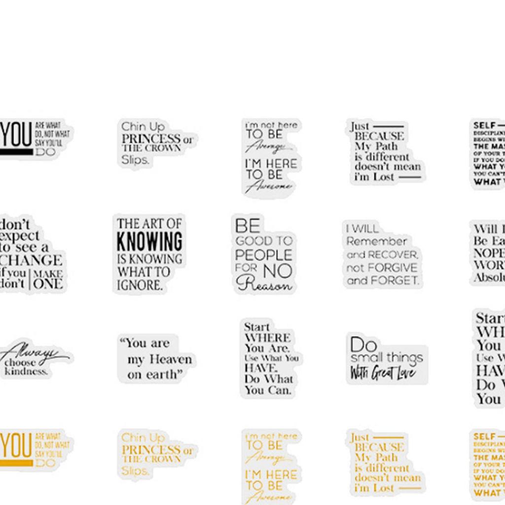 30 Stück Vintage Englische Poesie Serie Aufkleber Schöner Tag PET Aufkleber für Scrapbooking Poesie und