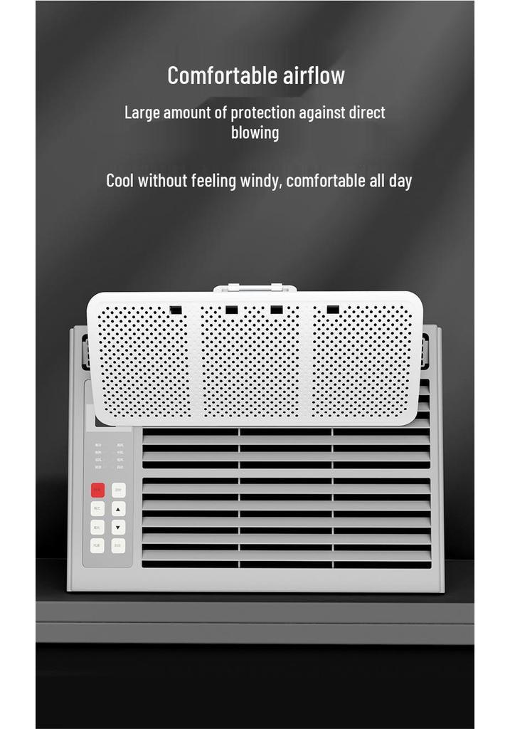 Universal White Waterproof Wind Deflector for Window Air Conditioners
