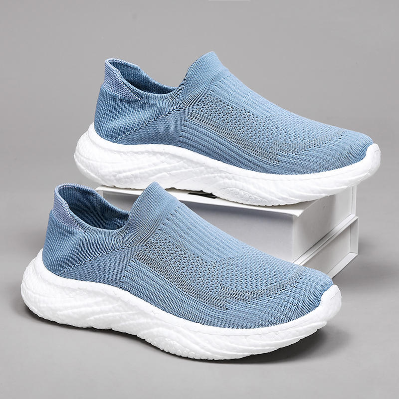 Spring and Autumn Breathable Casual Fly-woven Socks Shoes Summer Soft-soled Running Sneakers