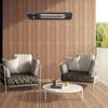 Electric Outdoor Heater with Remote Control 3 Speed IP65 Infrared Patio Heater for Restaurant Backyard