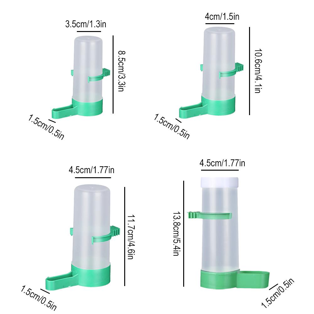 Water Dispensers for Bird Cages Bird Cups Bottles Sparrows Parrots Budgies Cockatiels and Lovebirds Feeder and Waterer