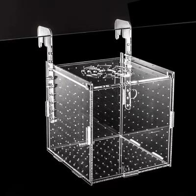 1PC Small Fry Aquarium Isolation Box Hatchery Divider Spawning Hatching Fish Breeding Box with Hook Acrylic Hydroponic Plant Box