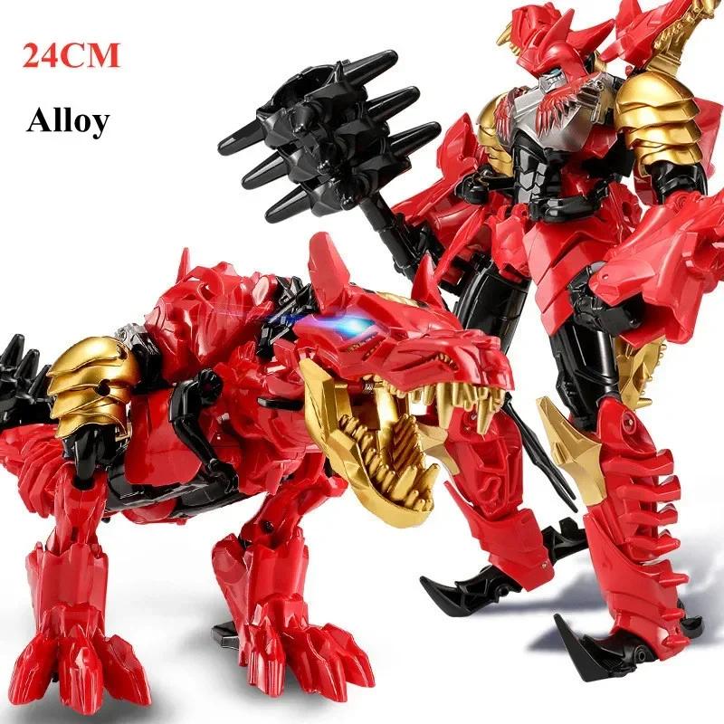 BMB Dinobot Dinosaur Latest 21cm Transformation Dinoking Toys Big Robot Car Figure Alloy Anime KO Action Figure Kids Boy Gift