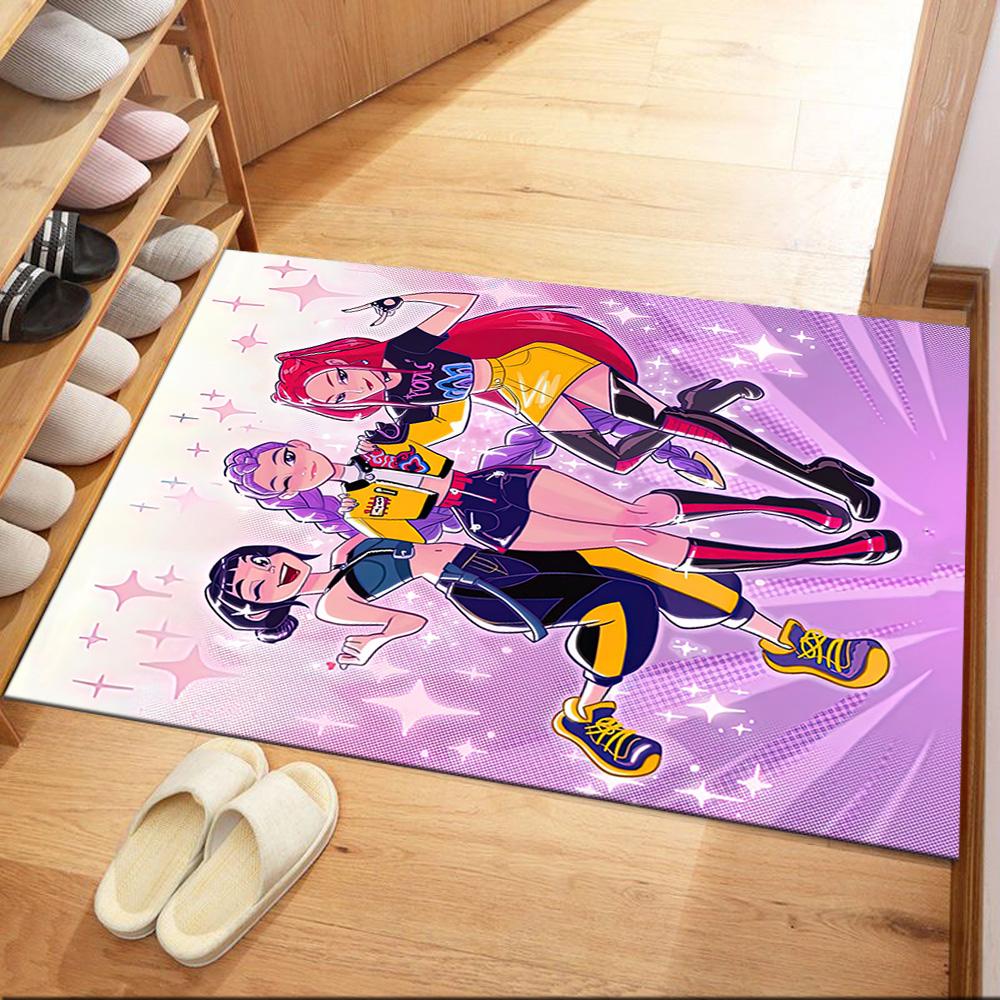 

Demon Hunters K-pop Square rugs are a great choice for living rooms, bedrooms, home décor, and as gifts. 40cmx60cm