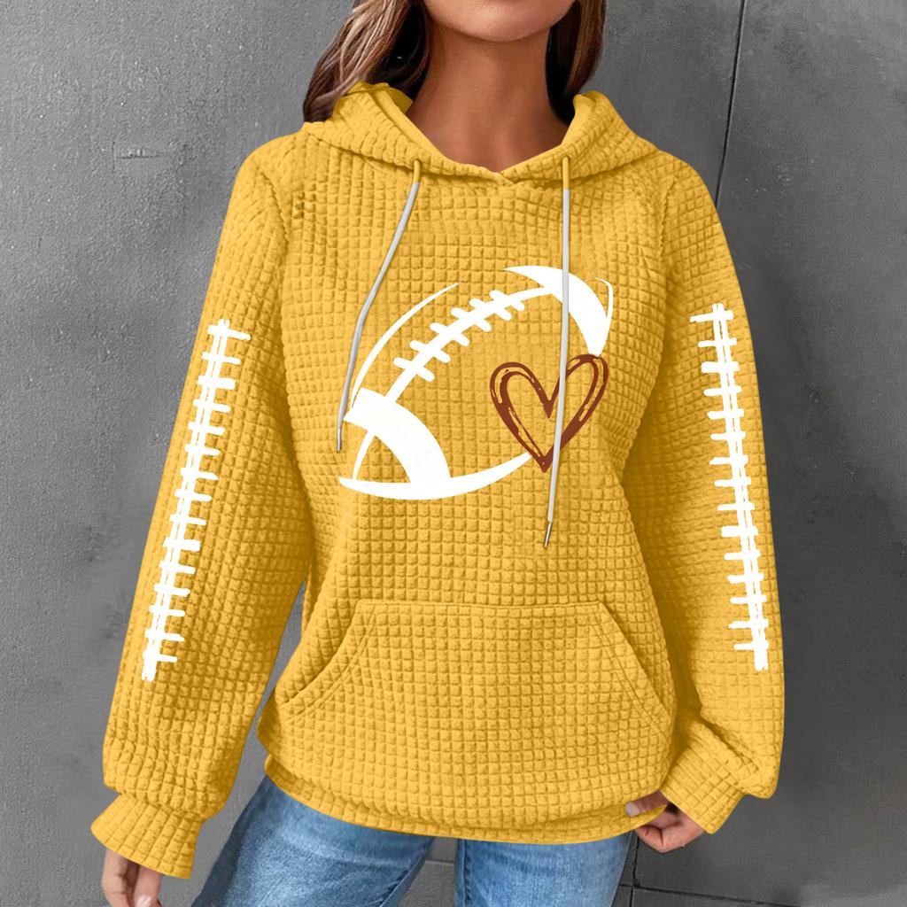 Women's Casual Printed Long Sleeve Hoodie