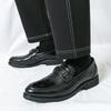 Luxury Retro Fashion Designer New Black Brown Green Casual Shoes For Men Penny Loafter Formal Wedding Dress Homecoming