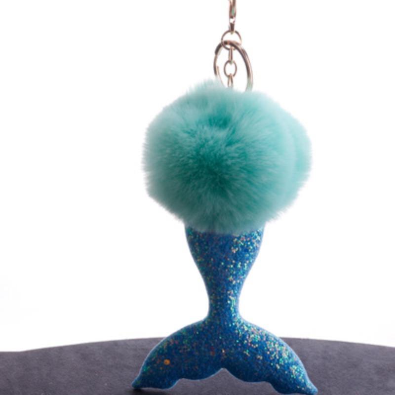 Výprodej Ručně vyráběná kožešinová bambulka na klíčenky Králičí kožešinová koule Klíčenky Držák na klíče Ozdoby na telefon Kabelka Šperky Doplňky