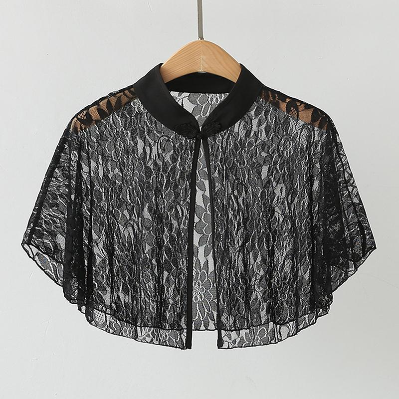 Chiffon Short Outer Wear Sunscreen Shawl Women Sun Clothing Summer Spring Sun Protection Cloak Lace Thin Jacket