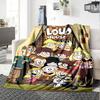 The Loud House Print Flannel Blanket High Quality Warm Comfortable Cover for All Seasons Perfect for Gifts Home Decor