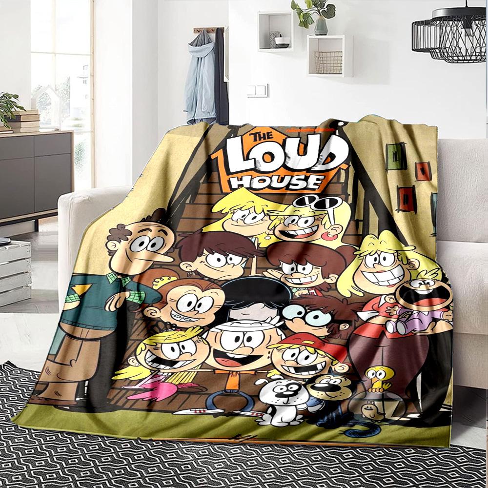 The Loud House Print Flannel Blanket High Quality Warm Comfortable Cover for All Seasons Perfect for Gifts Home Decor