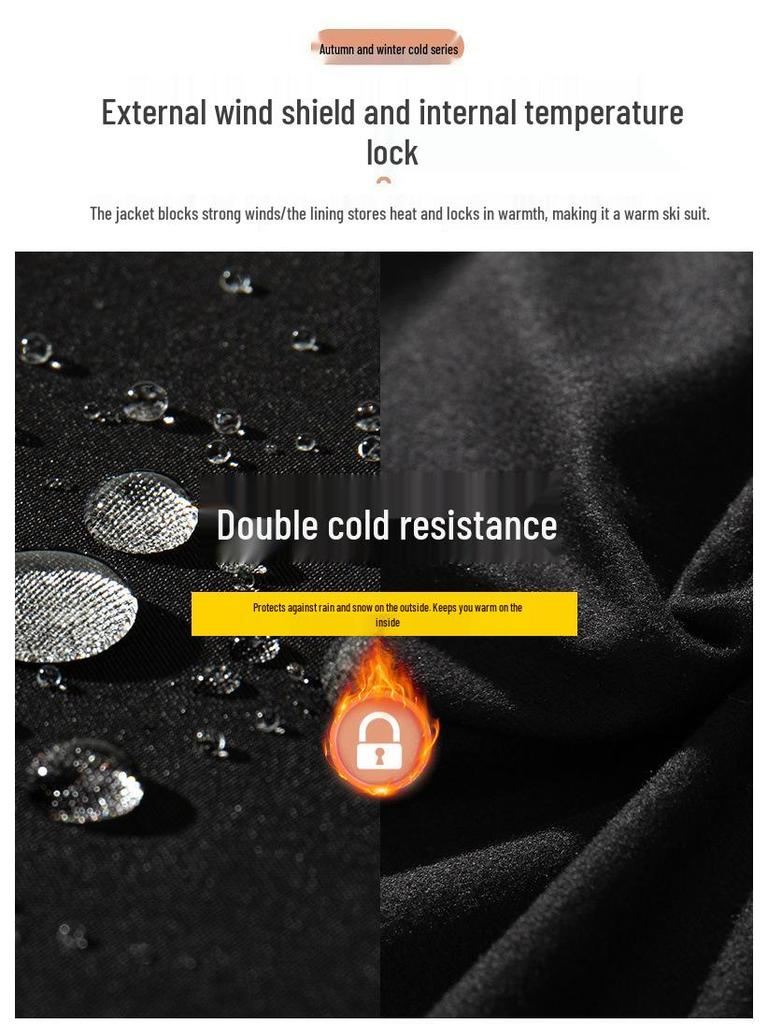 Unisex Skianzug Set - Kleine Größen, Winter Samt Verdickt, -40℃ Kälteschutz, Bergsteiger Baumwolljacke