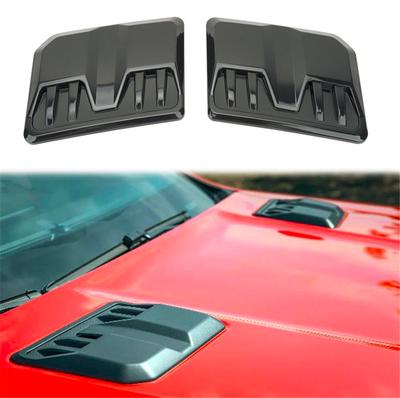 2pcs Universal Car Exterior Hood Vent Scoop Cover Air Intake Grille Inlet Trim