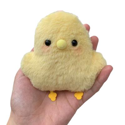 Super Cute Plush Chicken Keychain Kawaii Cartoon Chicken Doll Schoolbag Stuffted Toy Pendant Creative Gift for Friends Bag Decor