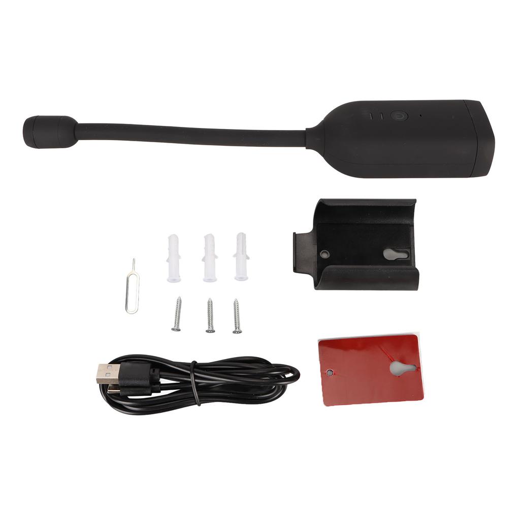 Mini sikkerhetskamera 1080P 360 grader svanehals Toveis intercom 2000mAh trådløst innendørskamera for