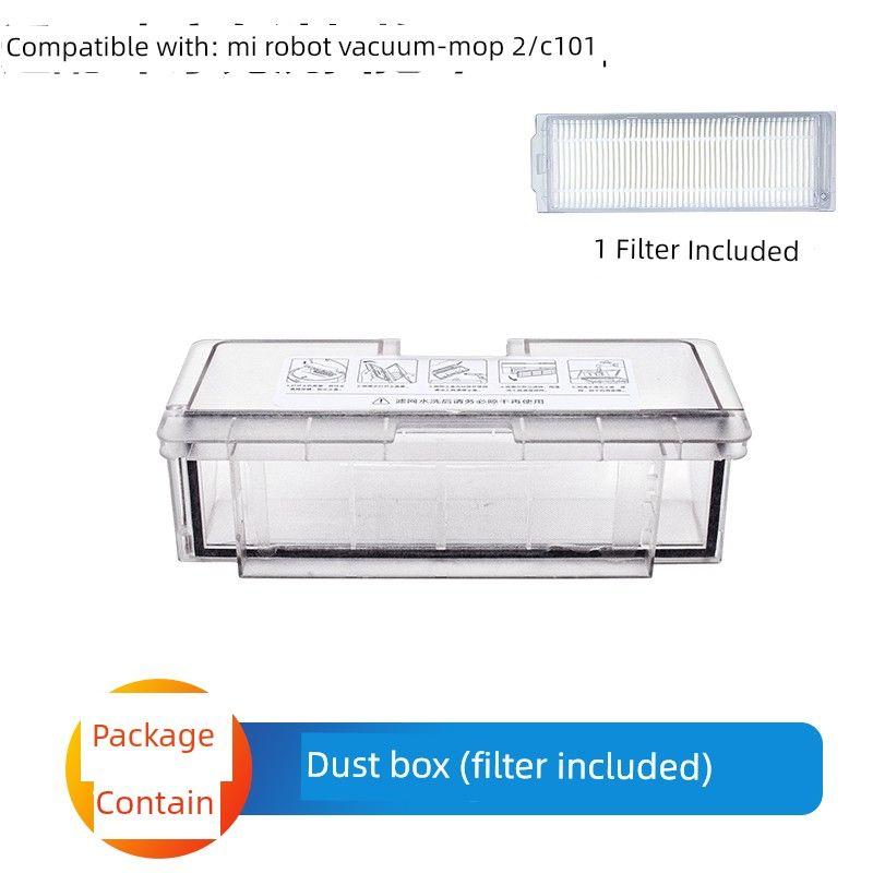 Suitable for Xiaomi Mijia No-Wash Sweeping and Mopping Robot Accessories C101 Mop Main Side Brush Filter Element Cleaning Fluid