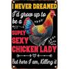 Metal Tin Sign Painting Artwork 20x30cm Home Wall Decor