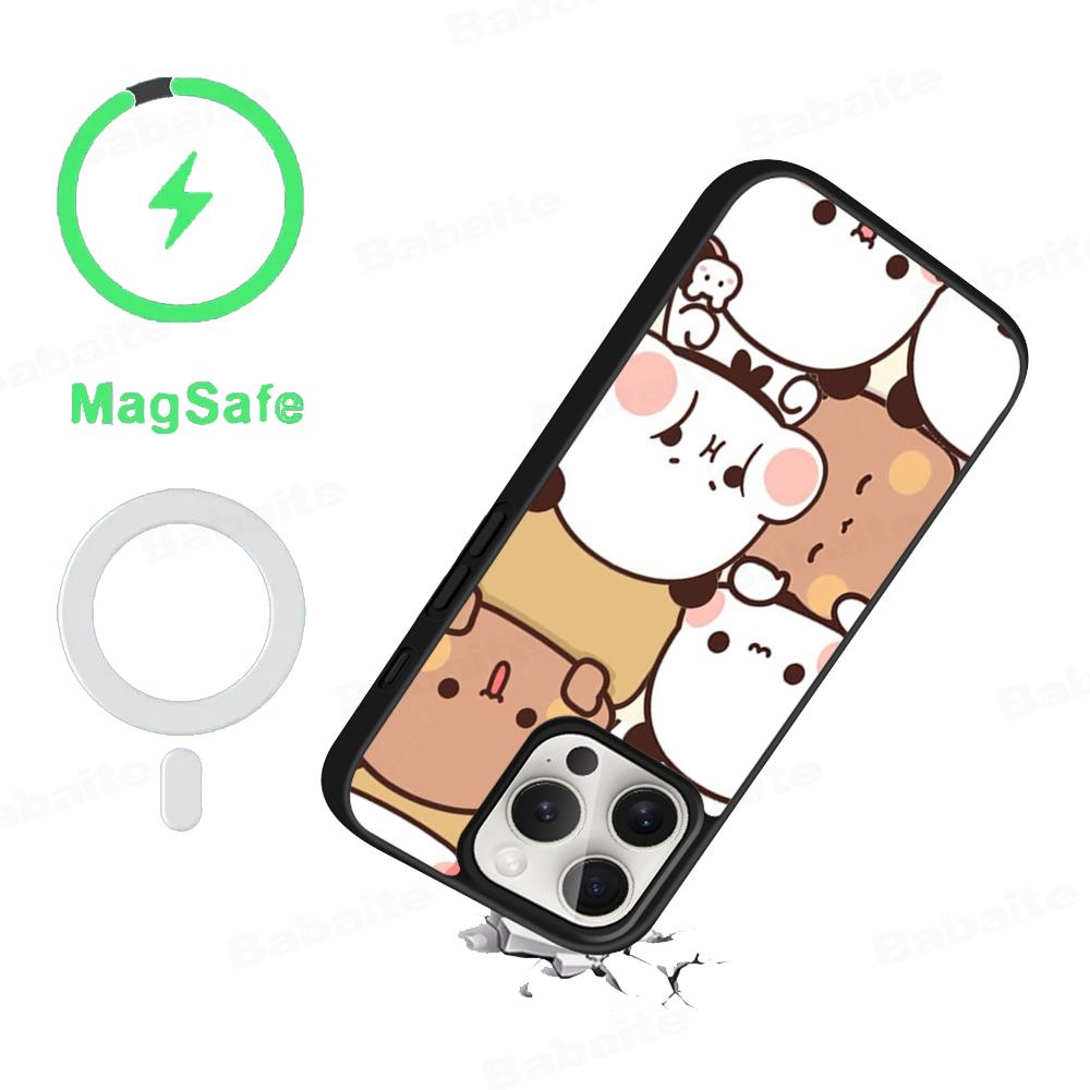 Custodia per telefono bubu dudu Custodia di ricarica wireless magnetica Magesafe Per iPhone 16 11 12 13 14 15 Pro Max Plus Mini
