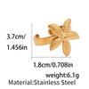 European American Starfish Stainless Steel Ring - Ocean Style Fashion Jewelry for Women