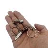Small Size Wood Handle Stainless Steel Mini Portable Pocket Keychian Knife EDC Tool Tiny Folding Knife