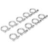 10pcs Bow Shackle Stainless Steel High Hardness DRing Anchor for Camping Hiking Outdoor Sports(M6