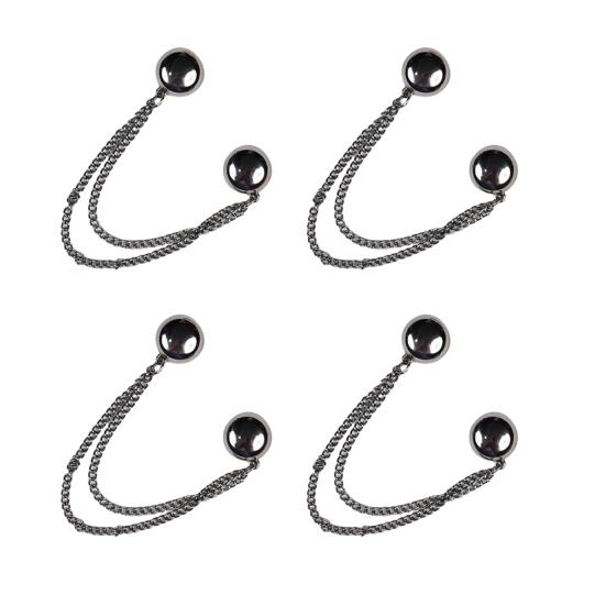 4/8/12 Stück Magnetische Kleidungsbefestigungsclips Hosenbein-Knopf Verstellbare Hosenbein-Clips Nadel Schnelle Hemdverschlüsse