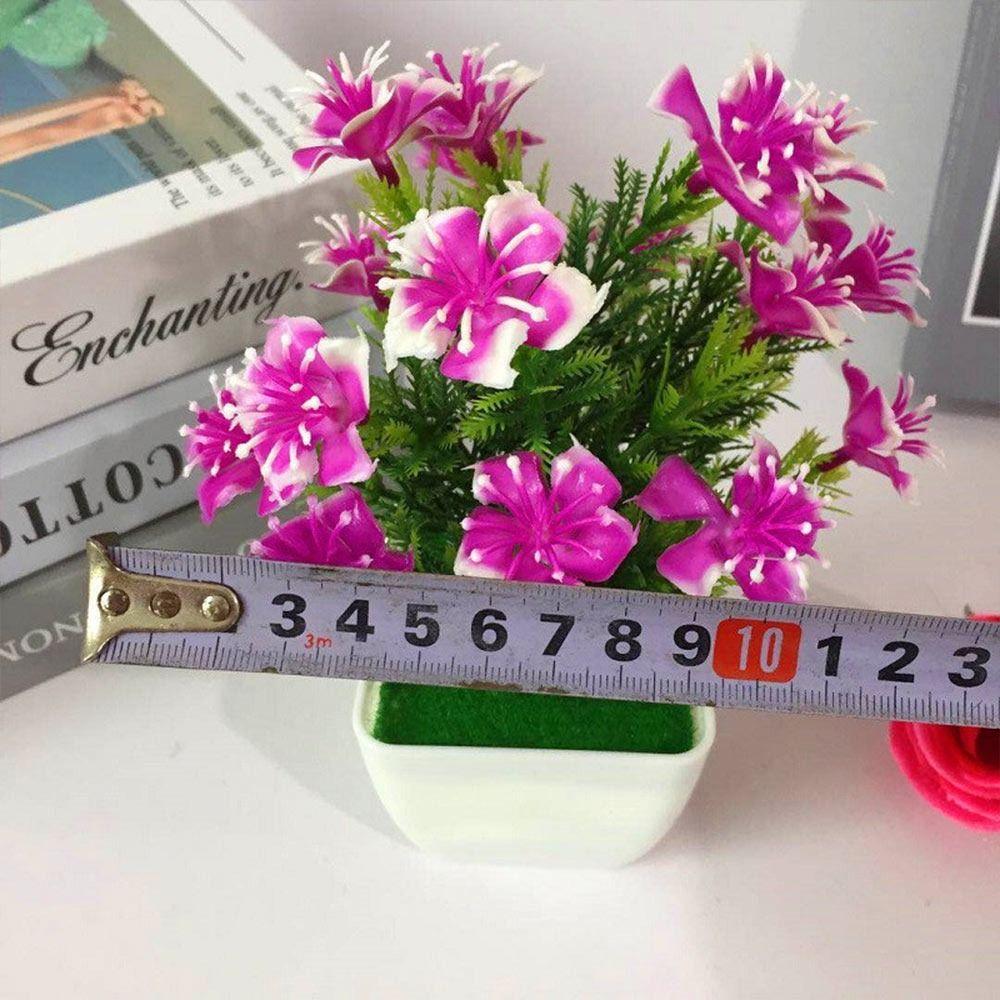 Minilandschaft Künstliche Rose Topfpflanze Künstliche Rose Bonsai Deko Set Hochzeitsfeier Dekoration