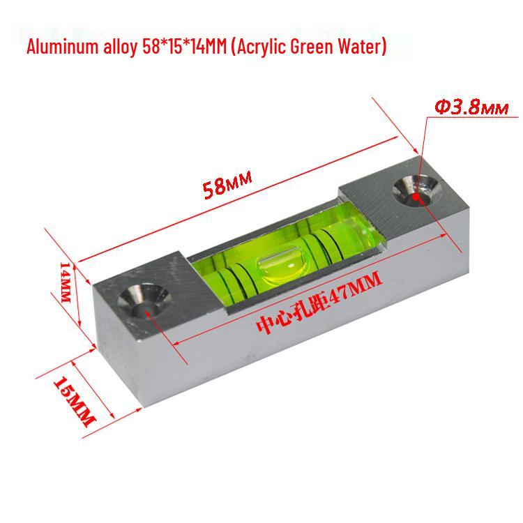 High-Precision Metal Spirit Level with Bubble Glass