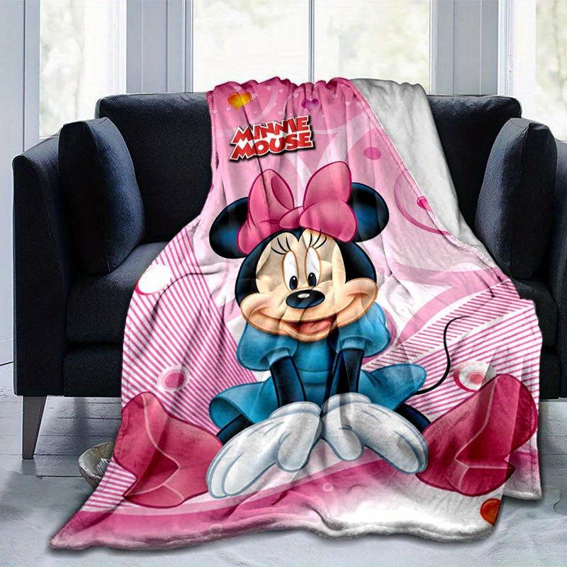 Mickey and Minnie Cartoon Blanket: Adorable, Warm, and Perfect for Home Decoration Living Room, Travel, and All Seasons Christmas Décor