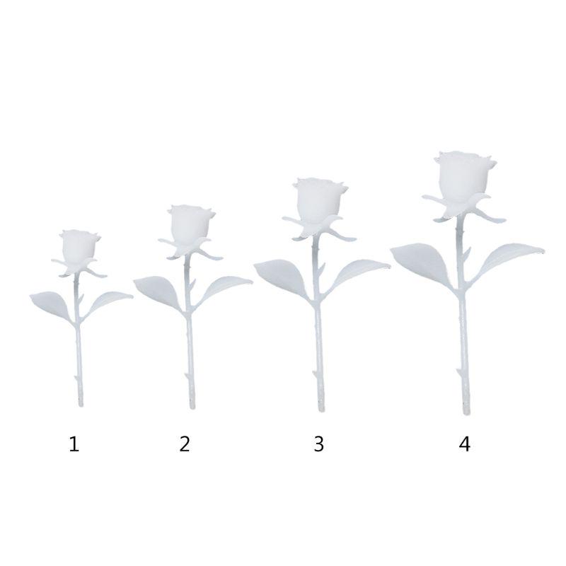 1/4x Mini Resin Filler Resin Charms Accessories Filler Epoxy Model Filler Rose Filling Model Jewelry Making Supply DIY