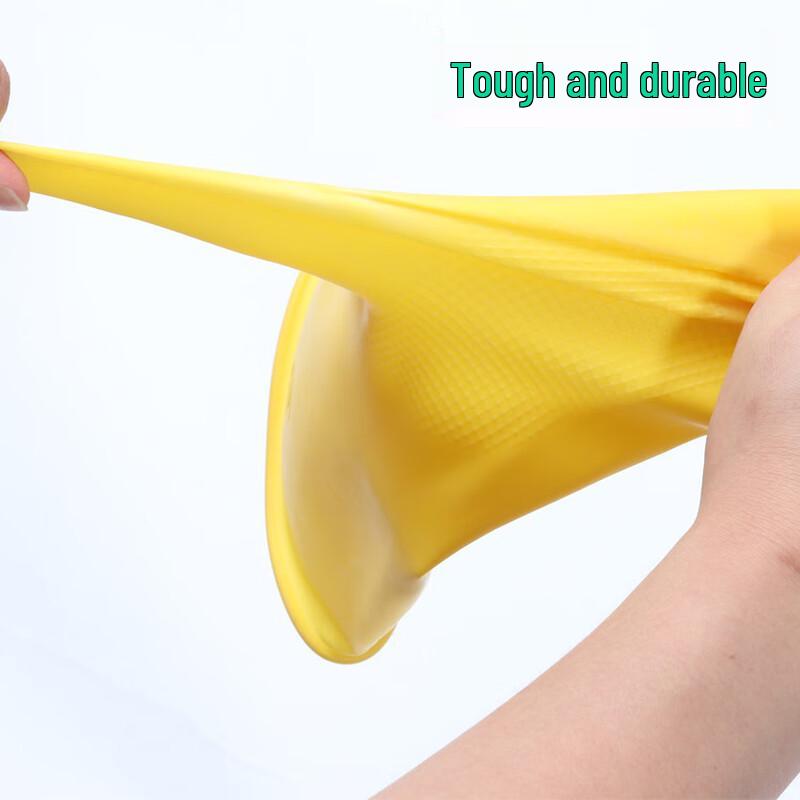 Changbaosen Yellow Latex Rubber Cleaning Gloves