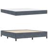 Bed Frame with Mattress Dark Grey 180 x 200 cm Fabric
